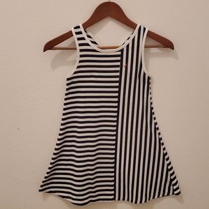 Nautica Stripe Criss Cross Back Knit Girls Dress